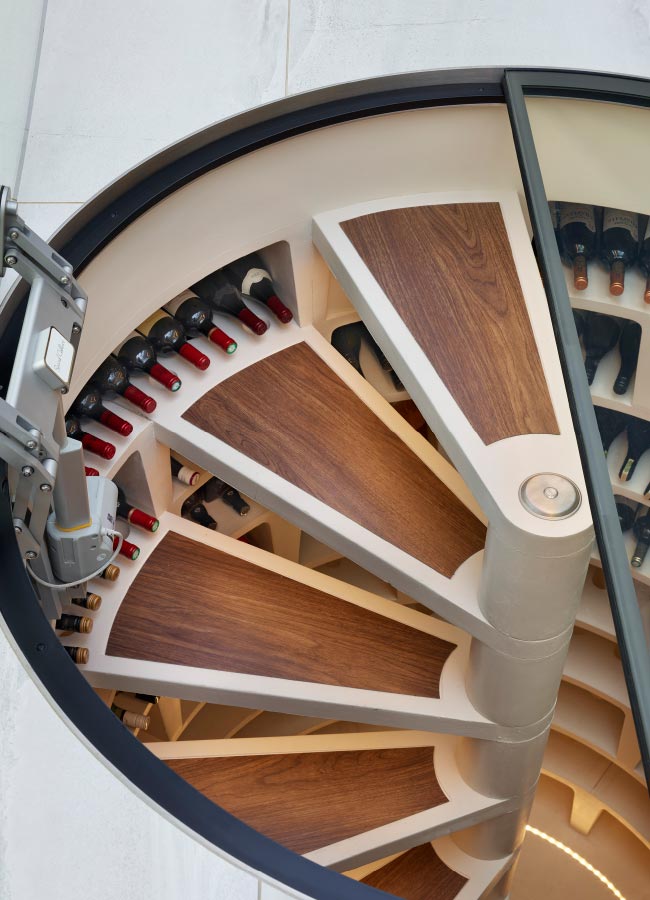 spiral cellars cellar wine building own door build glass storage